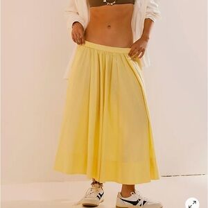Free People Lowen Midi Skirt